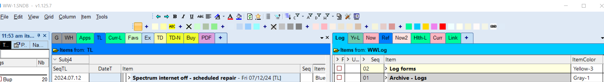 Right pane tab is in correct position