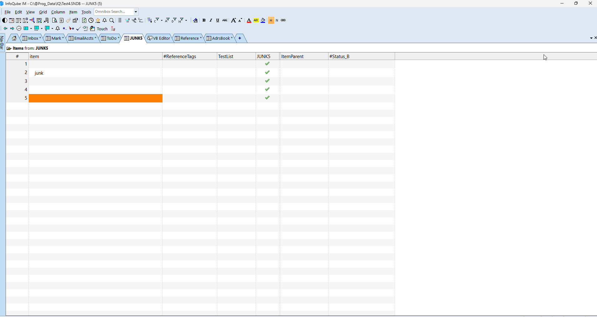 simplest DB